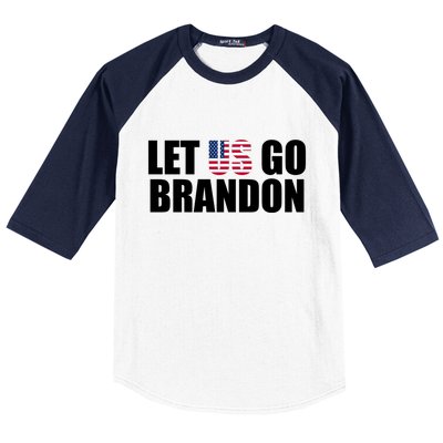 Let Us Go Brandon, Funny Anti Biden Chant Let's Go Brandon Baseball Sleeve Shirt