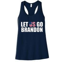 Let Us Go Brandon, Funny Anti Biden Chant Let's Go Brandon Women's Racerback Tank