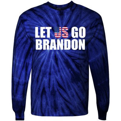 Let Us Go Brandon, Funny Anti Biden Chant Let's Go Brandon Tie-Dye Long Sleeve Shirt