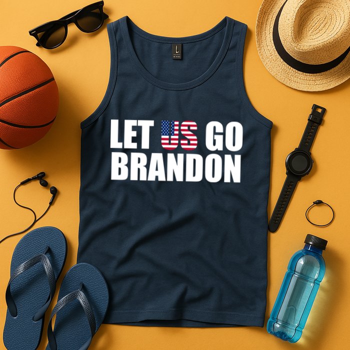 Let Us Go Brandon, Funny Anti Biden Chant Let's Go Brandon Tank Top