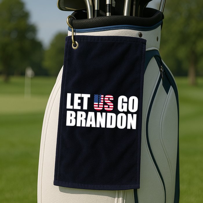 Let Us Go Brandon, Funny Anti Biden Chant Let's Go Brandon Golf Towel