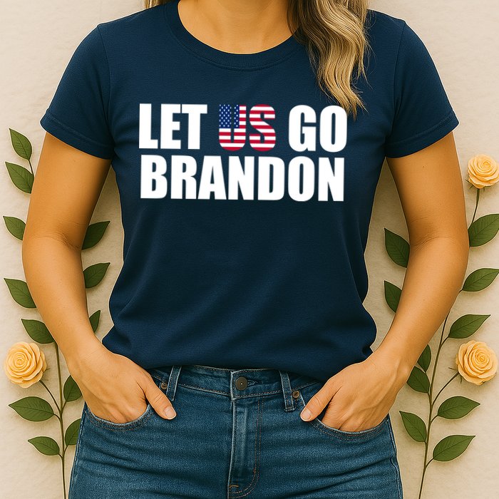 Let Us Go Brandon, Funny Anti Biden Chant Let's Go Brandon Womens T-Shirt
