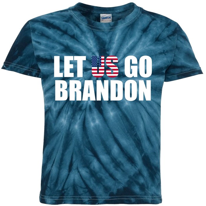 Let Us Go Brandon, Funny Anti Biden Chant Let's Go Brandon Kids Tie-Dye T-Shirt