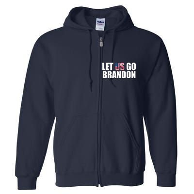 Let Us Go Brandon, Funny Anti Biden Chant Let's Go Brandon Full Zip Hoodie