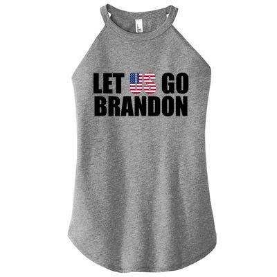 Let Us Go Brandon, Funny Anti Biden Chant Let's Go Brandon Women's Perfect Tri Rocker Tank