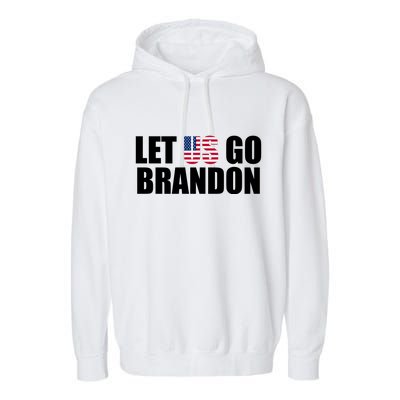 Let Us Go Brandon, Funny Anti Biden Chant Let's Go Brandon Garment-Dyed Fleece Hoodie