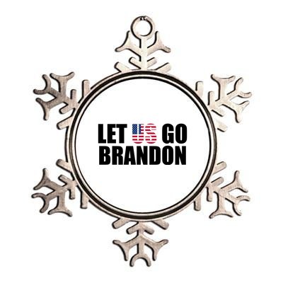 Let Us Go Brandon, Funny Anti Biden Chant Let's Go Brandon Metallic Star Ornament