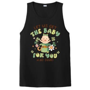 Let Us Get The Baby For You Funny St Patricks Day L&D PosiCharge Competitor Tank