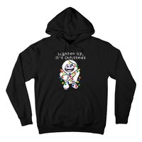 Lighten Up Its Christmas Yeti Abominable Snowman Bigfoot Hoodie