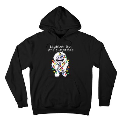 Lighten Up Its Christmas Yeti Abominable Snowman Bigfoot Hoodie