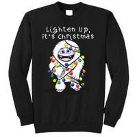 Lighten Up Its Christmas Yeti Abominable Snowman Bigfoot Sweatshirt