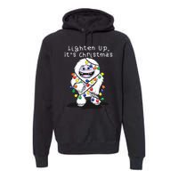 Lighten Up Its Christmas Yeti Abominable Snowman Bigfoot Premium Hoodie