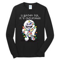 Lighten Up Its Christmas Yeti Abominable Snowman Bigfoot Tall Long Sleeve T-Shirt