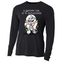 Lighten Up Its Christmas Yeti Abominable Snowman Bigfoot Cooling Performance Long Sleeve Crew