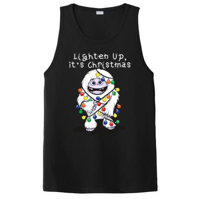 Lighten Up Its Christmas Yeti Abominable Snowman Bigfoot PosiCharge Competitor Tank