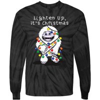 Lighten Up Its Christmas Yeti Abominable Snowman Bigfoot Tie-Dye Long Sleeve Shirt