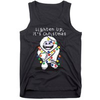 Lighten Up Its Christmas Yeti Abominable Snowman Bigfoot Tank Top