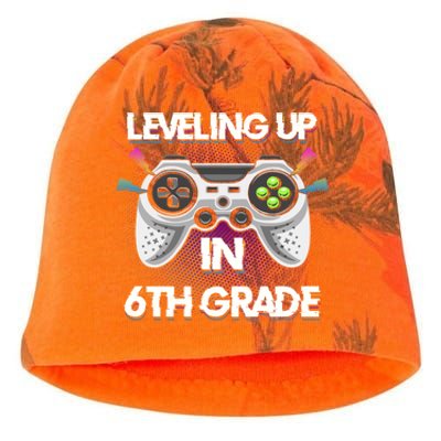 Leveling Up In 6Th Sixth Grade Video Gaming Tees Students Cute Gift Kati - Camo Knit Beanie