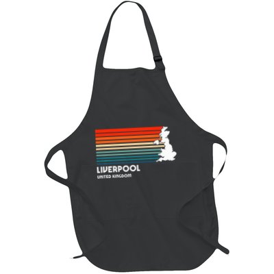 Liverpool United Kingdom Retro Vintage Style Uk Graphic Apron