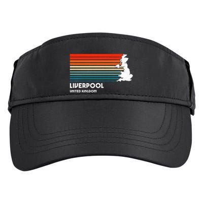 Liverpool United Kingdom Retro Vintage Style Uk Graphic Adult Drive Performance Visor