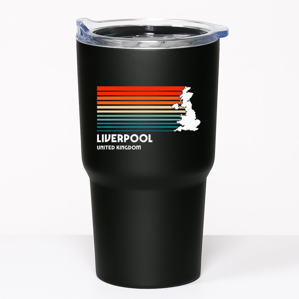 Liverpool United Kingdom Retro Vintage Style Uk Graphic Tumbler