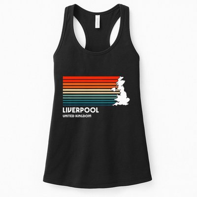 Liverpool United Kingdom Retro Vintage Style Uk Graphic Womens Tank Top