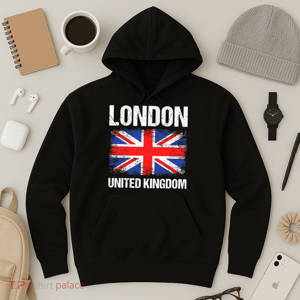 London United Kingdom UK Union Jack England Hoodie