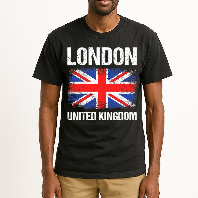 London United Kingdom UK Union Jack England Tall T-Shirt