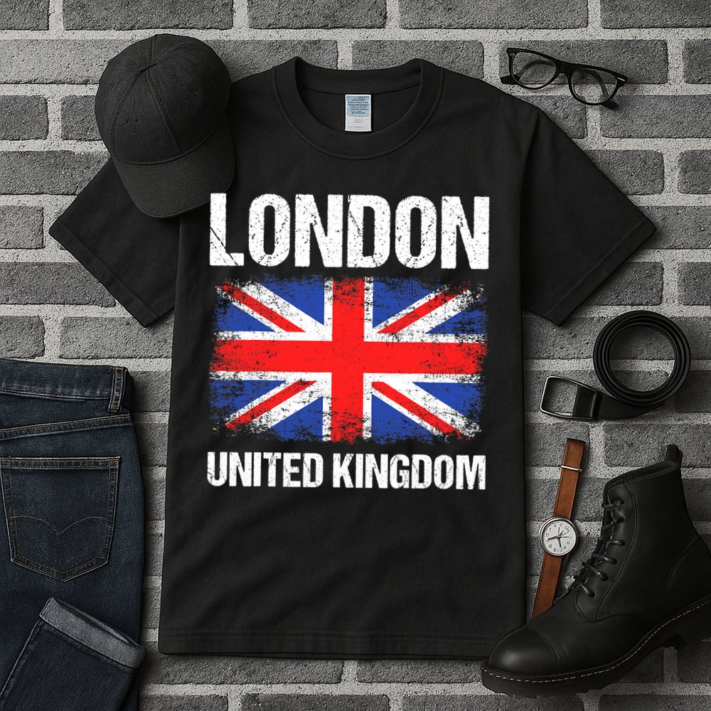London United Kingdom UK Union Jack England Tall T-Shirt