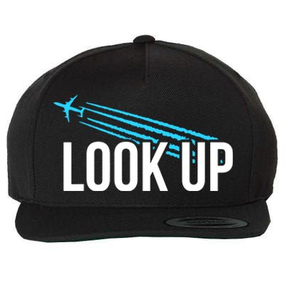 Look Up Wool Snapback Cap