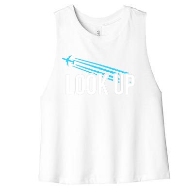 Look Up Women's Racerback Cropped Tank