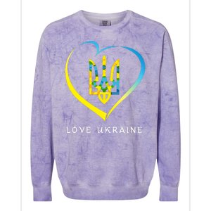 Love Ukrainian Colorblast Crewneck Sweatshirt