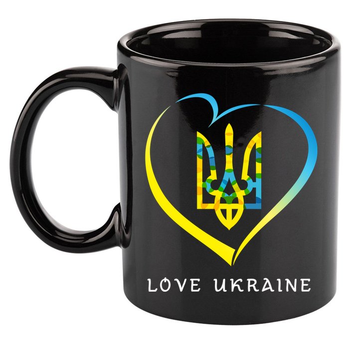 Love Ukrainian 11oz C Handle Ceramic Mug