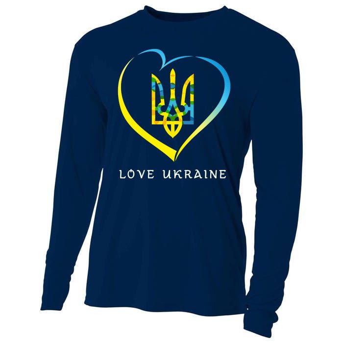 Love Ukrainian Cooling Performance Long Sleeve Crew