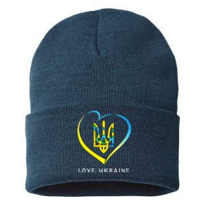 Love Ukrainian Sustainable Knit Beanie