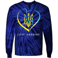 Love Ukrainian Tie-Dye Long Sleeve Shirt