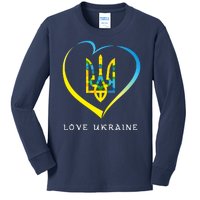 Love Ukrainian Kids Long Sleeve Shirt