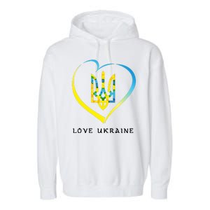 Love Ukrainian Garment-Dyed Fleece Hoodie