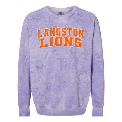 Langston University Lions Colorblast Crewneck Sweatshirt