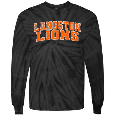 Langston University Lions Tie-Dye Long Sleeve Shirt