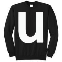 Letter U Lower Case Alphabet Matching Halloween ABC Sweatshirt