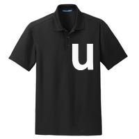 Letter U Lower Case Alphabet Matching Halloween ABC Dry Zone Grid Polo