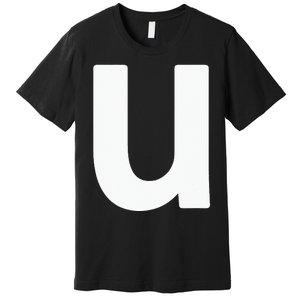 Letter U Lower Case Alphabet Matching Halloween ABC Premium T-Shirt