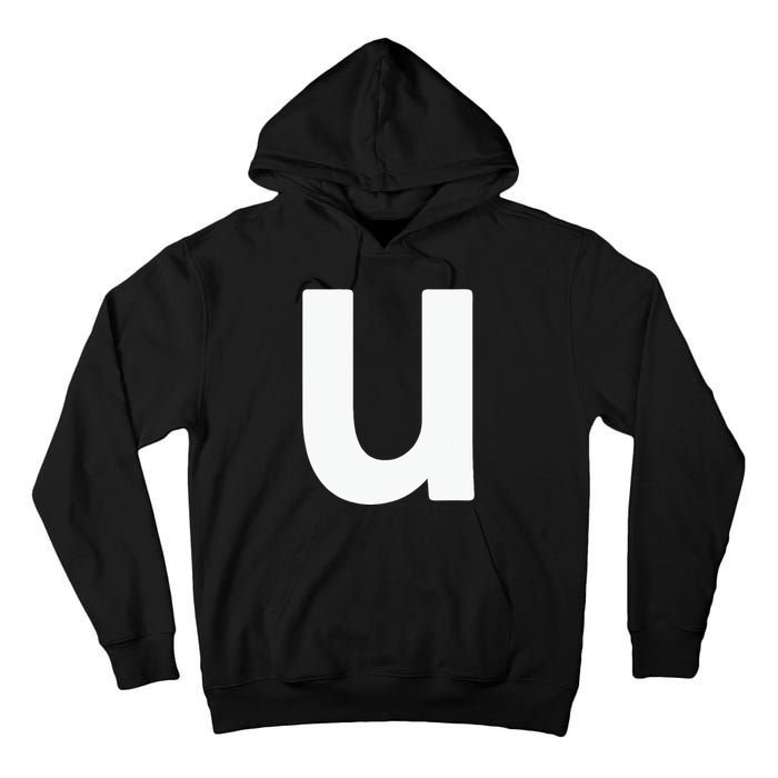 Letter U Lower Case Alphabet Matching Halloween ABC Tall Hoodie