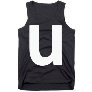 Letter U Lower Case Alphabet Matching Halloween ABC Tank Top