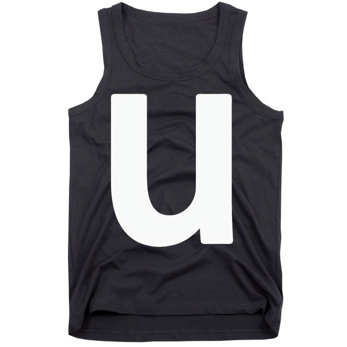 Letter U Lower Case Alphabet Matching Halloween ABC Tank Top