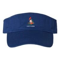 Love U Mom Red Cardinal Bird Mothers Day Cool Gift Valucap Bio-Washed Visor