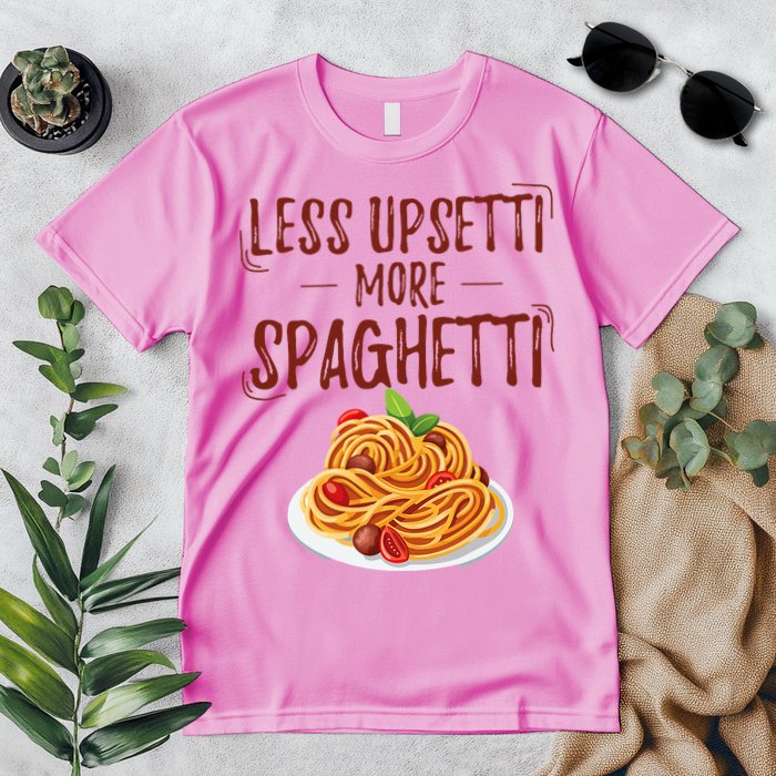 Less Upsetti More Spaghetti Pasta Lover Premium T-Shirt