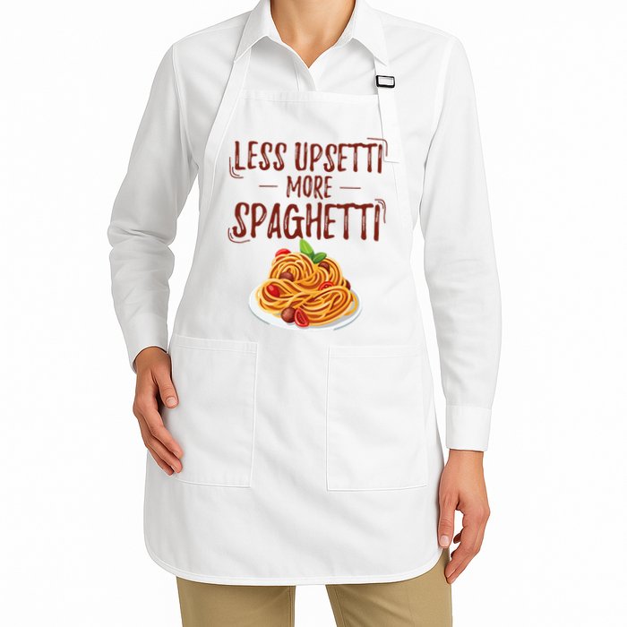 Less Upsetti More Spaghetti Pasta Lover Apron