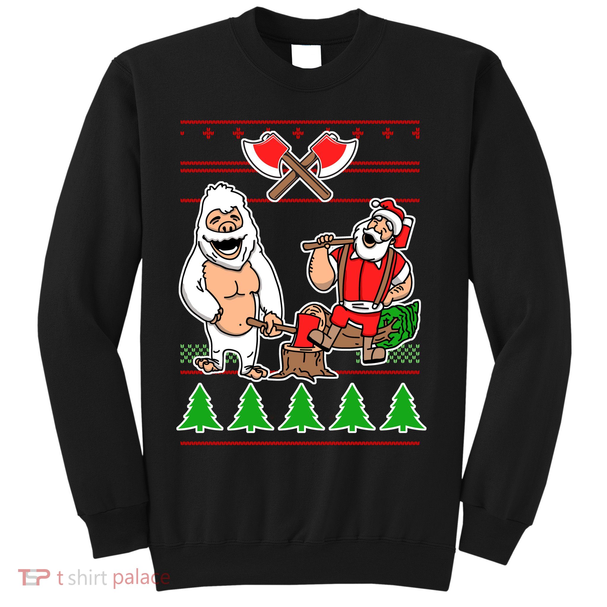 Lumberjack Santa Ugly Christmas Sweater Sweatshirt